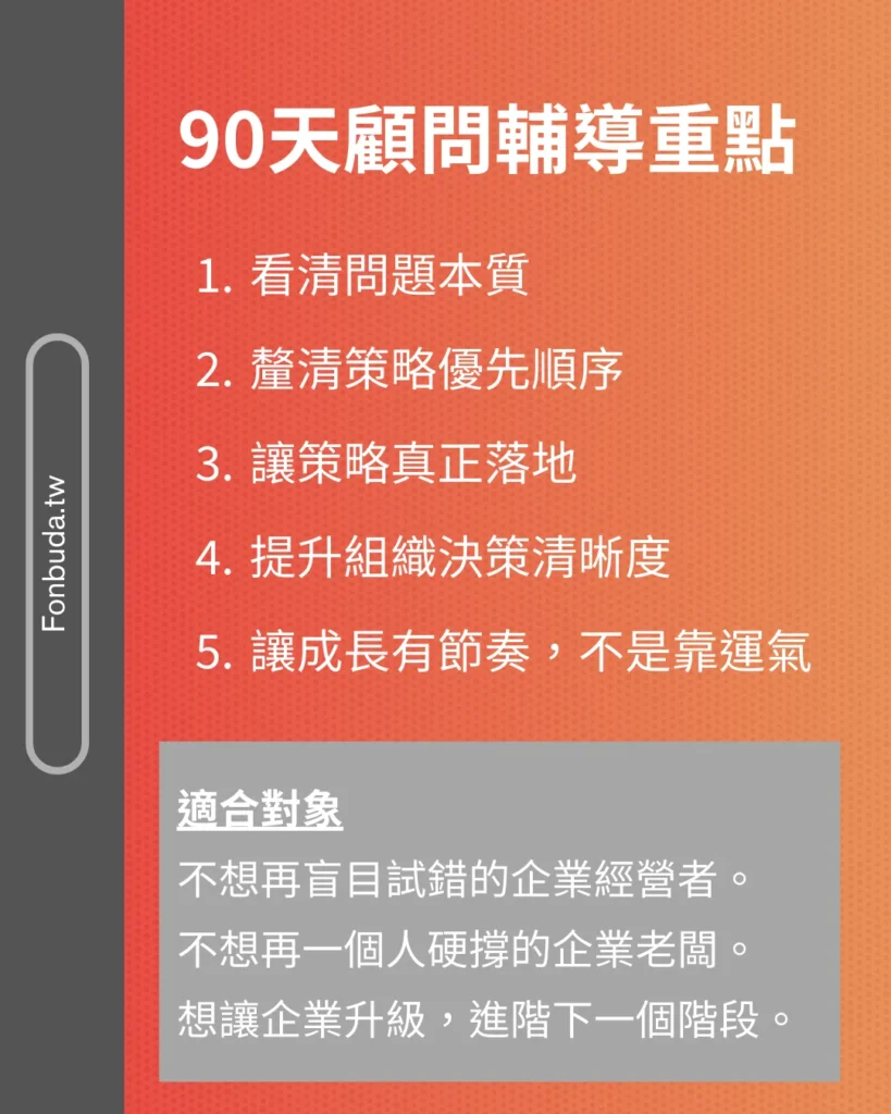 風不大診斷重點_90天顧問輔導